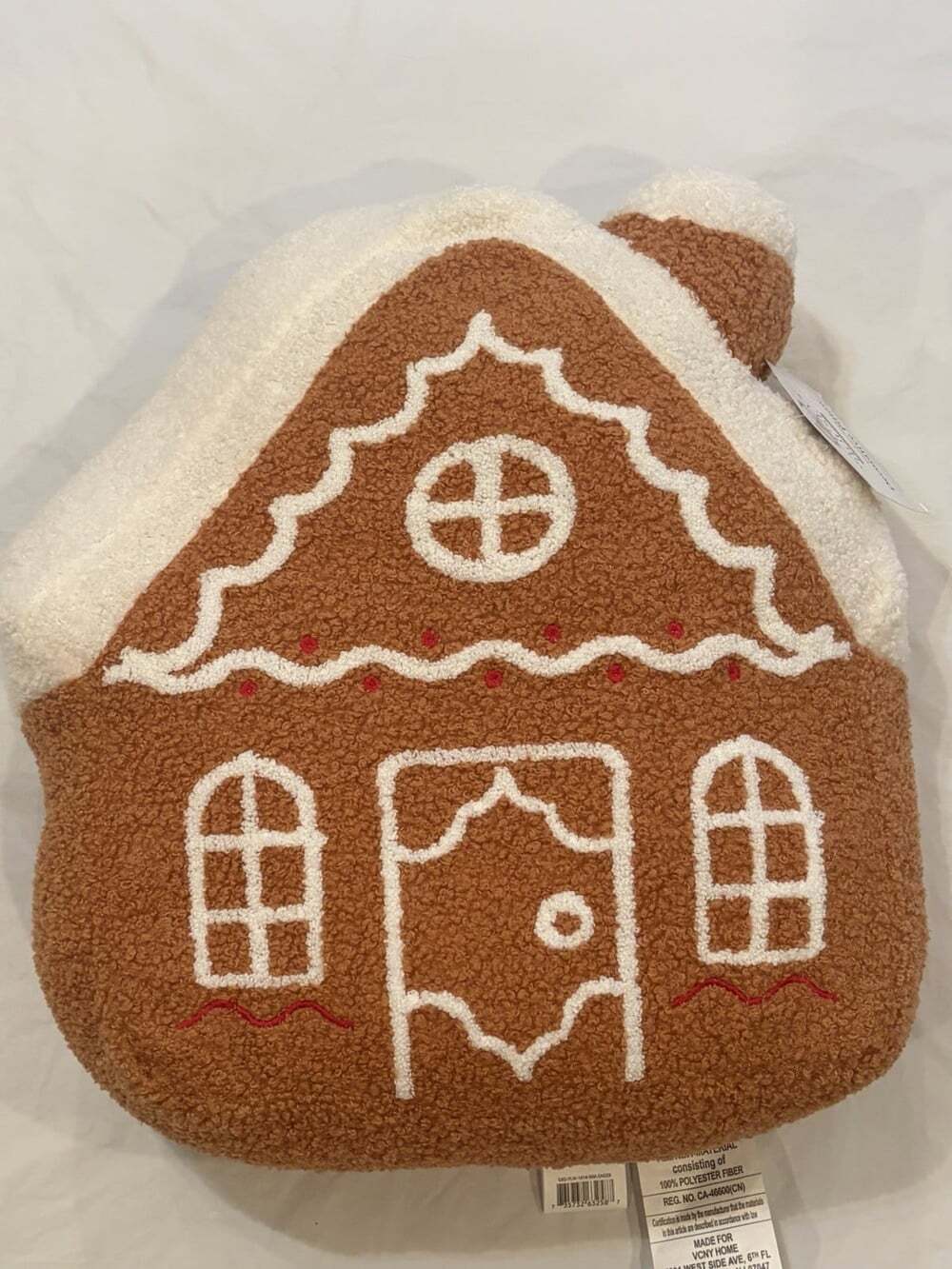 My Texas House Gingerbread House Christmas Decorative Throw Pillow